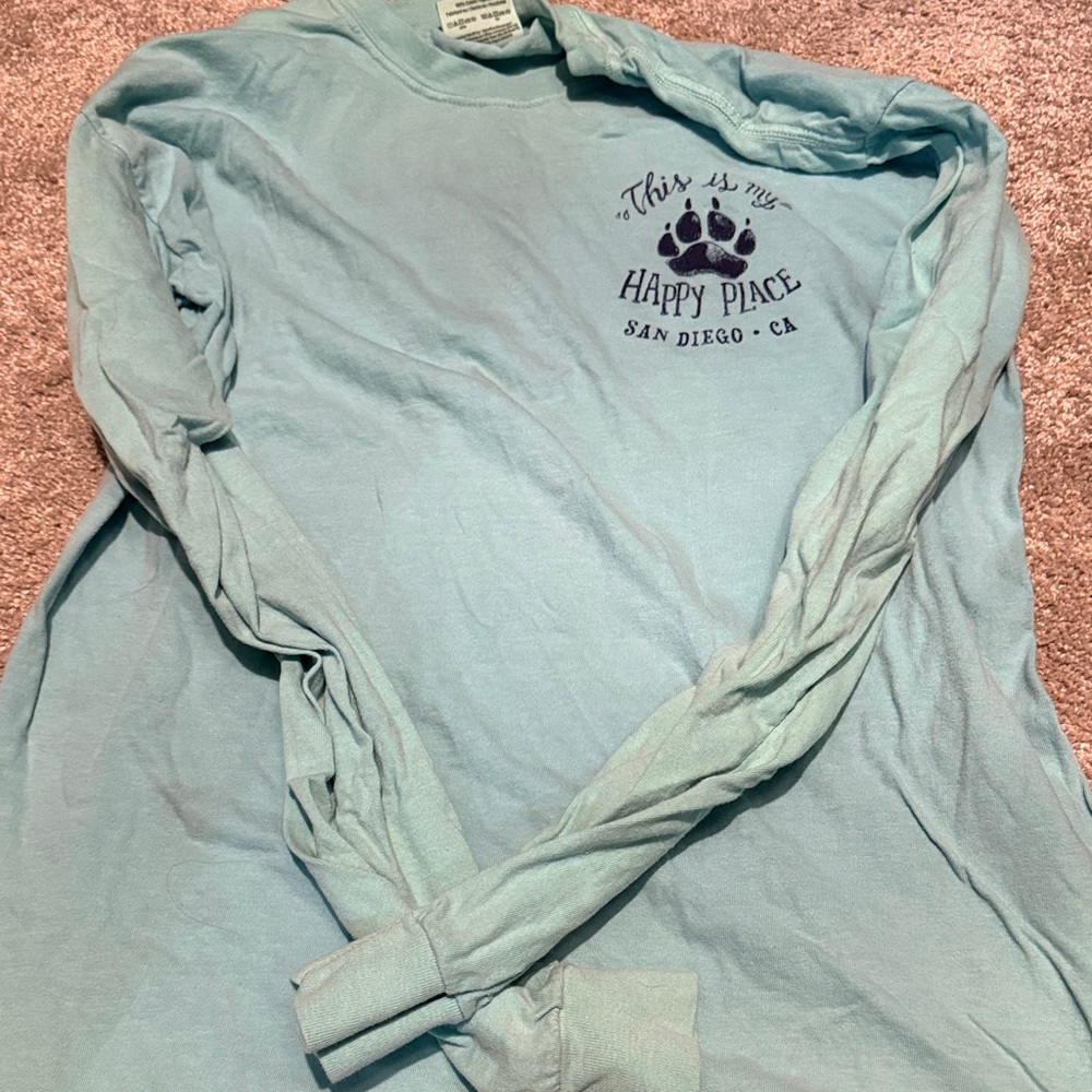 Comfort Colors Sky Blue Long Sleeve Tee